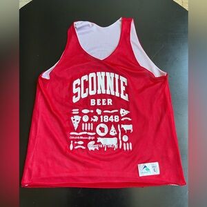 Wisconsin Badger Basketball Jersey reversible size large SCONNIE BEER reversible